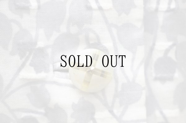 画像6: グレー系 花柄 半袖 レトロワンピース レギュラーカラー パフスリーブ[20009]