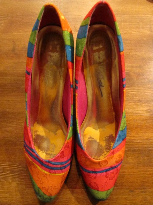 他の写真1: サイケデリック　カラフル　パンプス 25.0cm[1007]