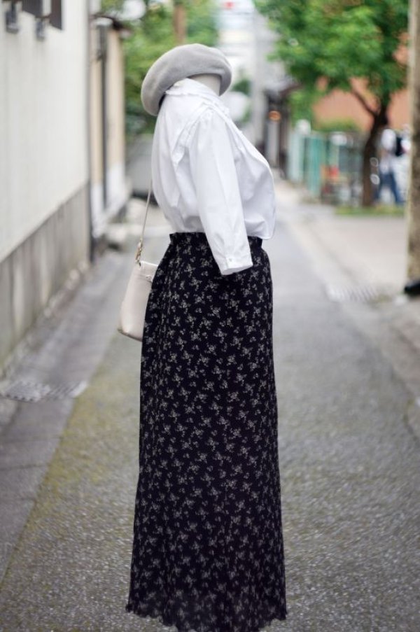 画像5: 無地 白 半袖 ブラウス レースフリルカラー[17342]