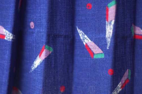 他の写真1: "VINGTANS" ネイビー ブラウス&スカート ツーピース セットアップ オープンカラー[20121]