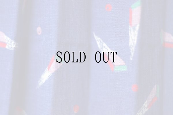 画像11: "VINGTANS" ネイビー ブラウス&スカート ツーピース セットアップ オープンカラー[20121]