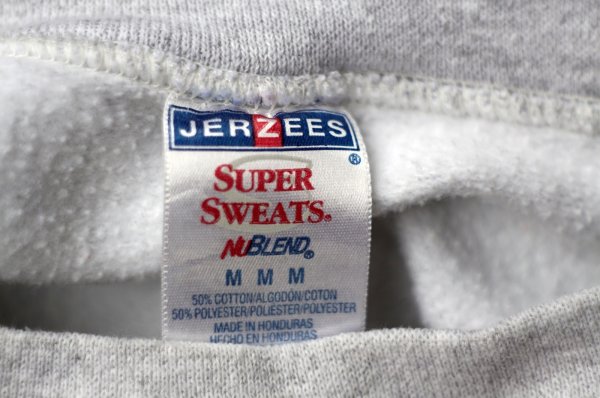 画像8: "JERZEES" US製 コットン混 グレー スウェット トップス  ロゴ[20547]