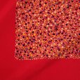 画像3: ペイズリー柄 赤系 シルク スカーフ 78cm×78cm[12402]