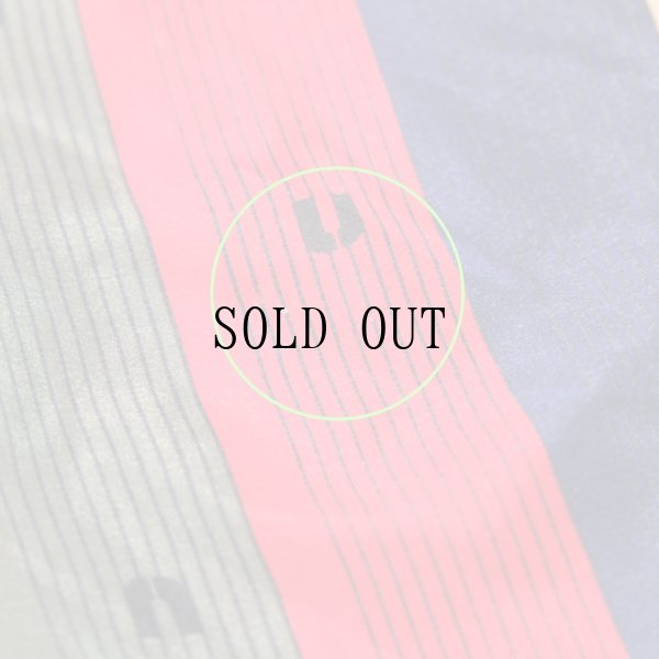 画像6: ungaro マルチカラー系 ストライプ柄 シルク スカーフ 80cm×80cm[20076]