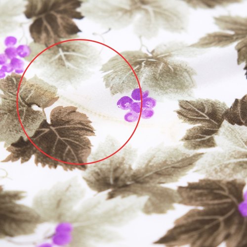 他の写真1: パープル系 葡萄柄 スカーフ 87cm×87cm[20078]