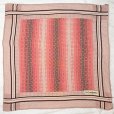 画像1: "Yves Saint Laurent イヴサンローラン" ピンク系 ドット シルク スカーフ 78cm×78cm[20080] (1)
