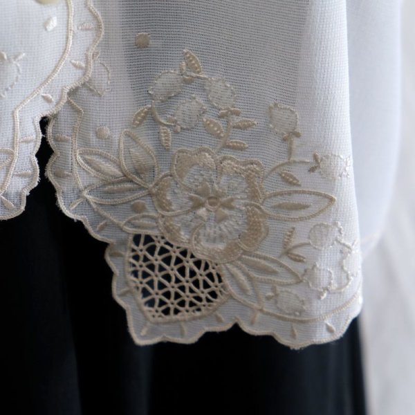 画像5: 白 半袖 ブラウス レース[16260]