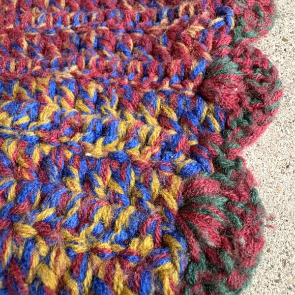 画像6: マルチカラー ニット ラグ カバー 200×190cm WEB限定[19310]