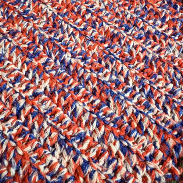 画像10: マルチカラー ニット ラグ カバー 200×190cm WEB限定[19310]