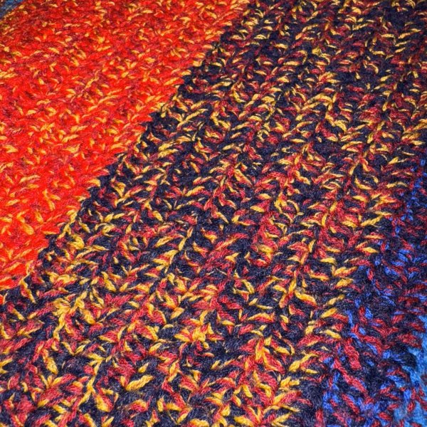 画像11: マルチカラー ニット ラグ カバー 200×190cm WEB限定[19310]