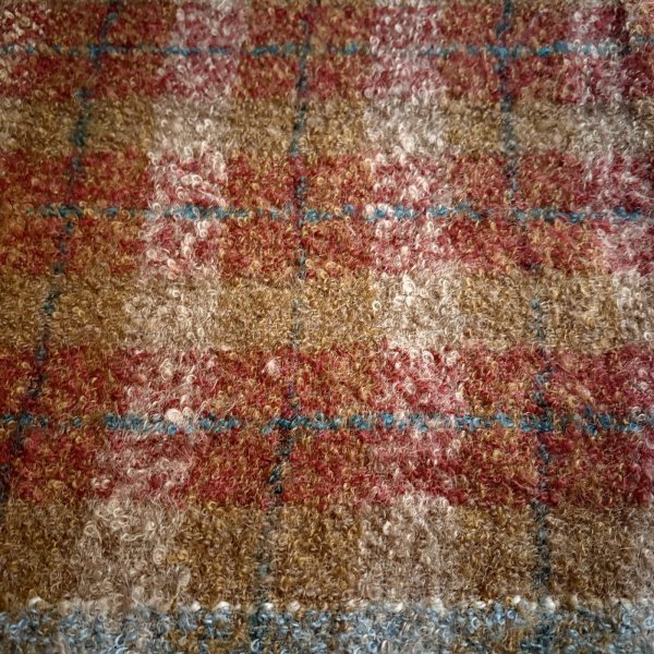 画像7: チェック柄 ウール モヘア ブランケット 130×200cm WEB限定[19312]