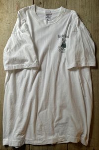 ベルのロゴ 白×緑 半袖 プリント Tシャツ [17293]