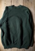 画像8: "FRUIT OF THE LOOM" US製 パッチワークとボタン ディープグリーン スウェット トップス[20270] (8)