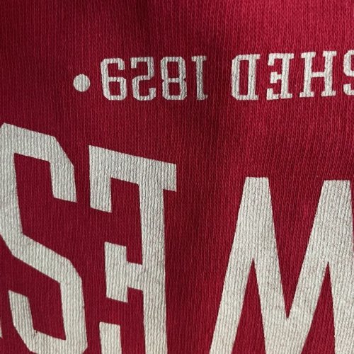 他の写真1: 赤 ロゴプリント 長袖 スウェット クルーネック [17767]