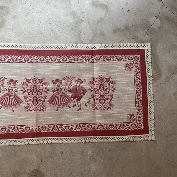 画像3: オーストリア製 チロル民族模様 ラグ 45×110cm[18945]