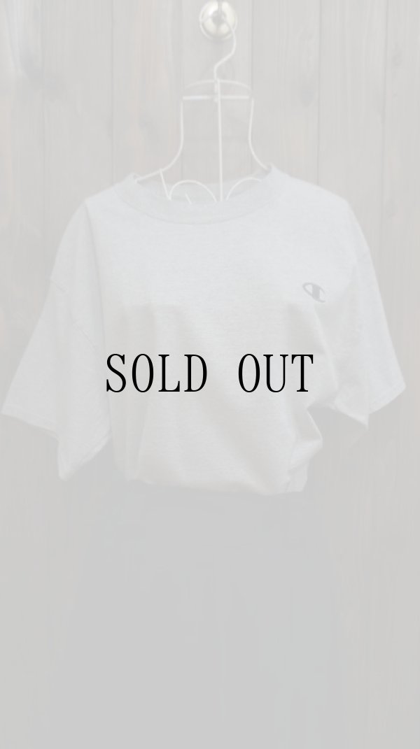 画像1: “Champion” グレー 半袖 プリント Tシャツ [1031]