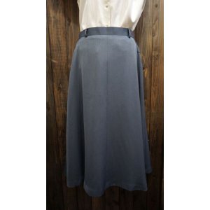 画像: 無地 ブルー系 スカート /w66cm[42001]