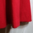 画像5: 赤 ウール スカート フレア /w63cm[42211]