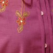 画像5: ピンク系 半袖 ブラウス 刺繍 フリルカラー ボウタイ[11431]
