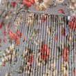 画像10: 花柄 ブルーグレー系 スカート プリーツ フレア /w61cm  [12442]