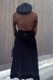 画像7: 無地　スパンコール ブラック スカート フレア w/60cm []