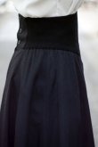 画像4: 無地 ブラック スカート フレア ハイウエスト w/62cm [16786]