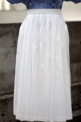 画像: 無地 白 スカート フレア w/65cm [17213]