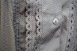 画像6: ピンドット柄 ライトグリーン×白 長袖 ブラウス レギュラーカラー スカラップフリル[17474]