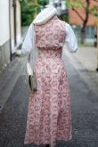 画像4: “laura ashley”花柄 ピンク ジャンパースカート テーラードカラー ボタン[17506]