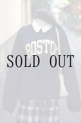 画像: US ロゴ ネイビー スウェット クルーネック [17648]