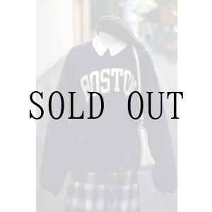 画像: US ロゴ ネイビー スウェット クルーネック [17648]