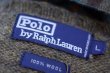 画像6: "POLO by Ralph Lauren" ワンポイント刺繍 ブラウン 長袖 ウール ニット セーター [17927]