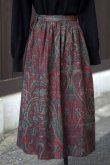 画像3: ”Ralph Lauren”ペイズリー柄 赤系 スカート w/67cm[18193]