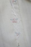 画像6: 無地 白 ブラウス 長袖 レギュラーカラー 刺繍 お花モチーフ ビーズ[18303]