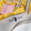 画像3: Polp club 装飾模様 グレー系×ピンク系 シルク スカーフ 86cm四方 [18349]