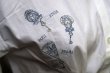 画像6: 無地 白 ブラウス 長袖 レギュラーカラー 刺繍[18392]