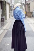 画像5: 無地 黒 フレア スカート w/65cm[18400]