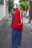 画像13: "adidas" 無地 赤×白 長袖 アウター ジャージ ポケット 三本ライン [19032]