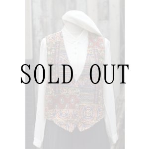 画像: "backroad blues" US製 エスニック ゴブラン織り ベスト[19604]