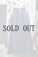 画像: "Jill stuart" デニム スカート セミフレア w62cm[19710]