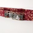 画像5: 赤系 刺繍 アンティークベルト[19825]