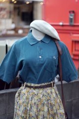 画像: ”Lacoste” 無地 グリーン 半袖 ポロシャツ ワンポイント刺繍[19871]