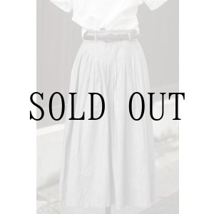 画像: "NASTEEN" グレー フレア スカート w67cm[19987]