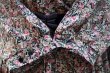 画像10: "Breli originals" US製 黒 ピンク系 花柄 七分袖 レトロワンピース カシュクール [20027]