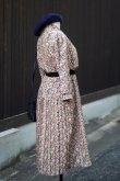 画像4: "Breli originals" US製 黒 ピンク系 花柄 七分袖 レトロワンピース カシュクール [20027]