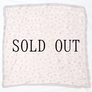 画像: "mila schon" ピンク系 ドット シルク スカーフ 88cm×88cm[20081]