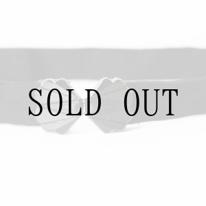 画像: 無地 黒系 ドット アンティークベルト[20104]