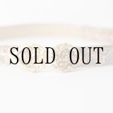 画像: 花柄 ピンク ブラウン系 アンティークベルト[20114]