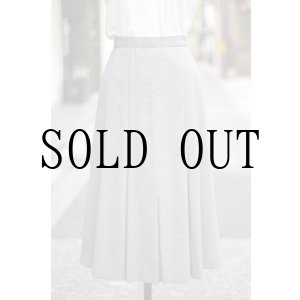 画像: ハウンドトゥース柄 黒×白 フレア スカート w/72cm[20045]