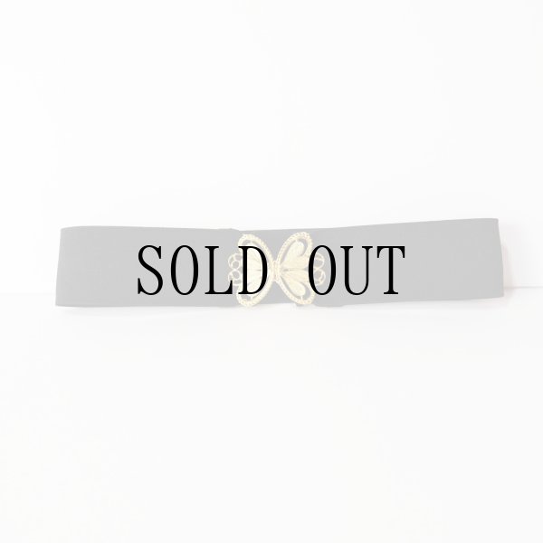 画像2: 無地 黒系 アンティークベルト[20211]